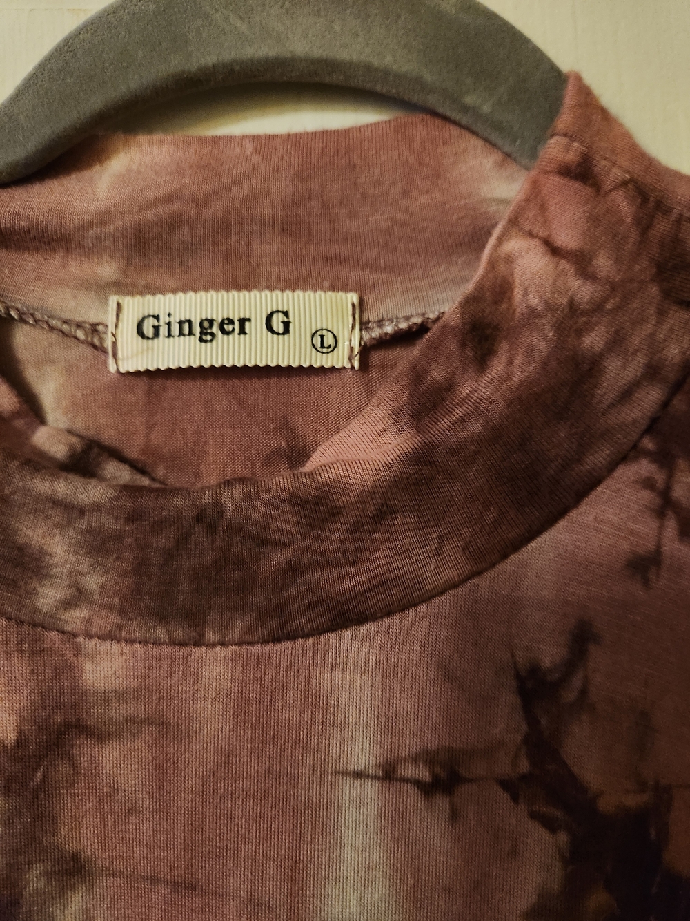 Ginger G Mauve Tie-Dye Short Sleeve Tee